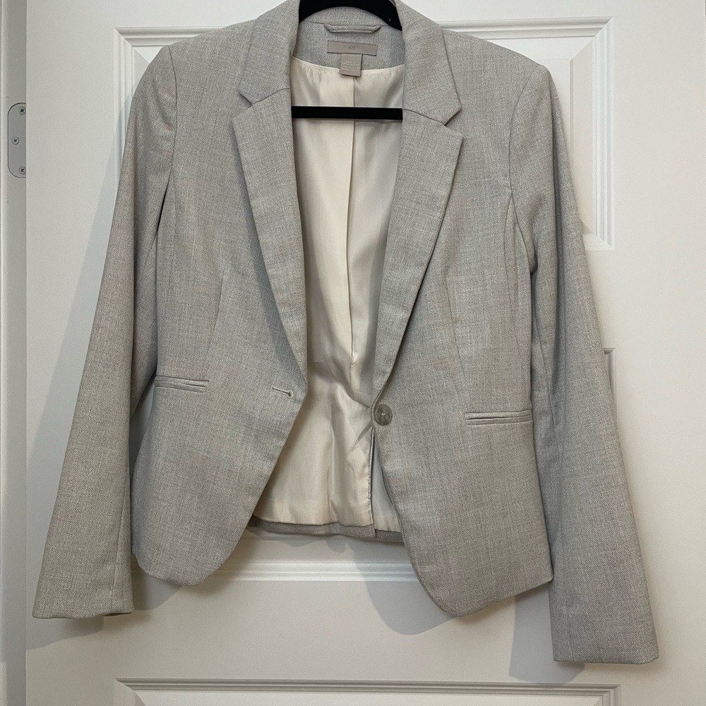 H&M Gray Blazer Jacket